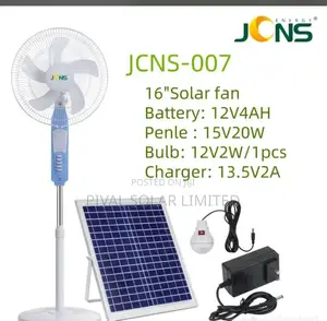 16inches Solar Rechargeable Fan