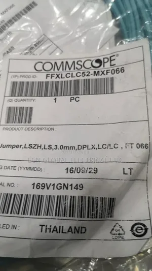 Commscope Lazrspeed 550 Lc-Sc Duplex Fiber Patch Cord 3mm LSZH (Aqua)