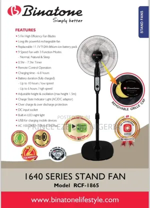 Rechargeable Fan