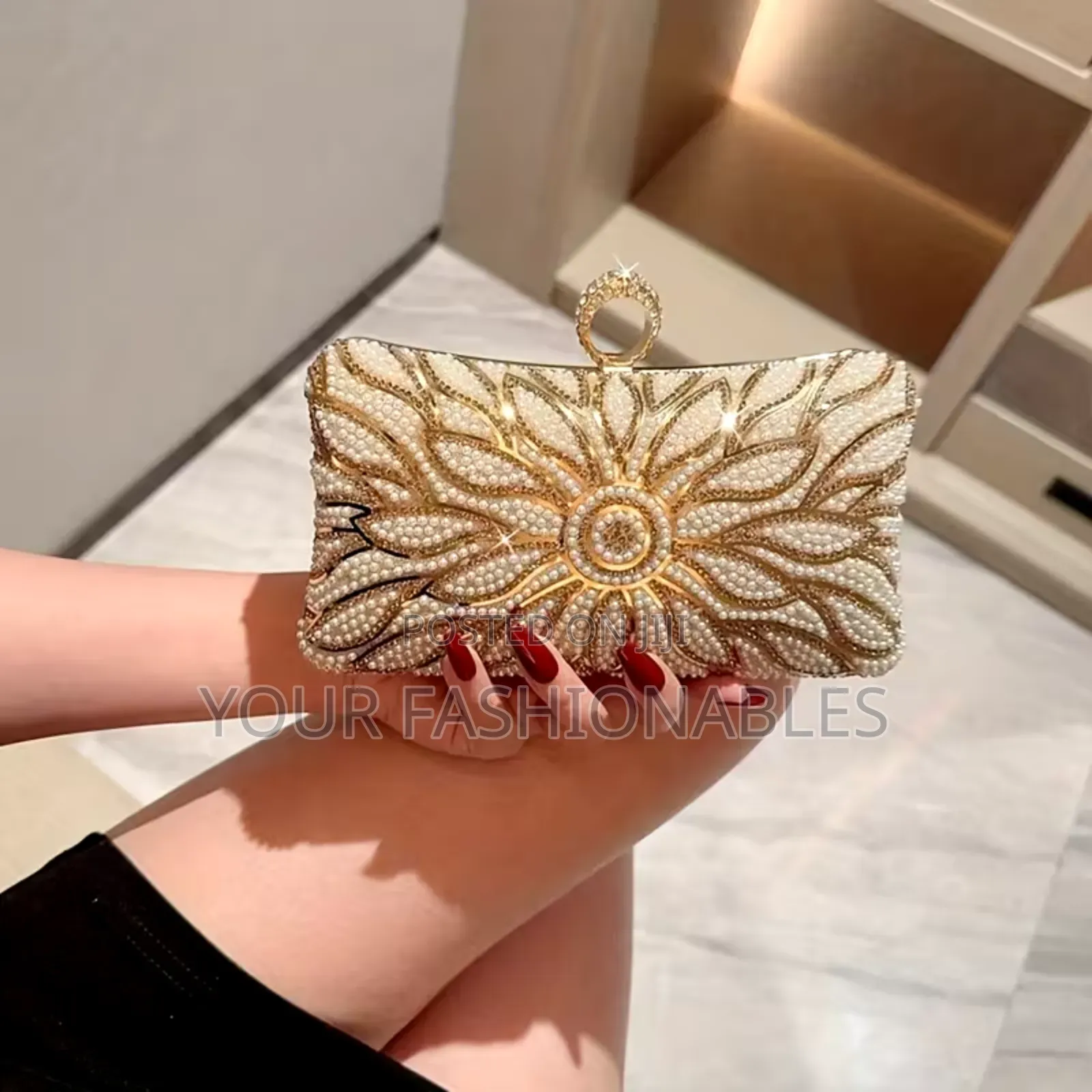 Glamorous Occasion Gold Clutch Purse