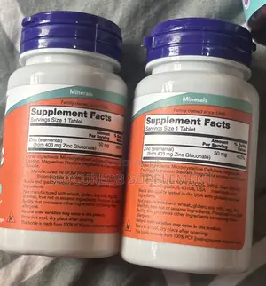 Now Zinc 50mg 100tablet