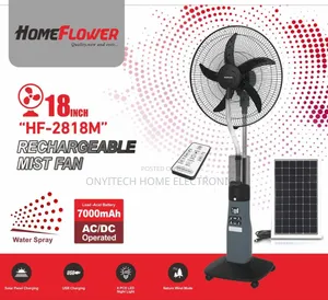 Homeflower 18inches Rechargeable Mist-Fan