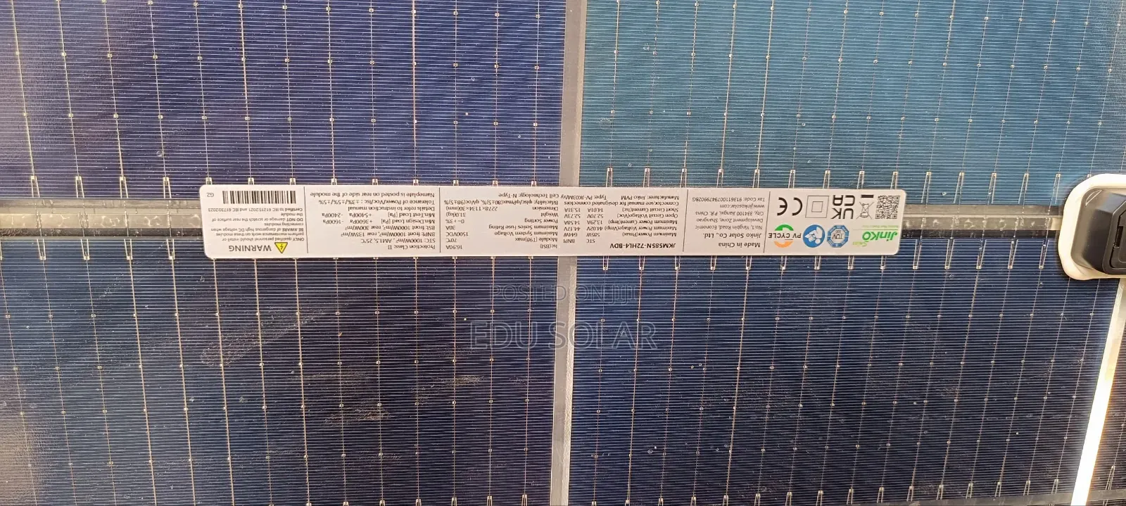 Solar Panel. 600w Jinko