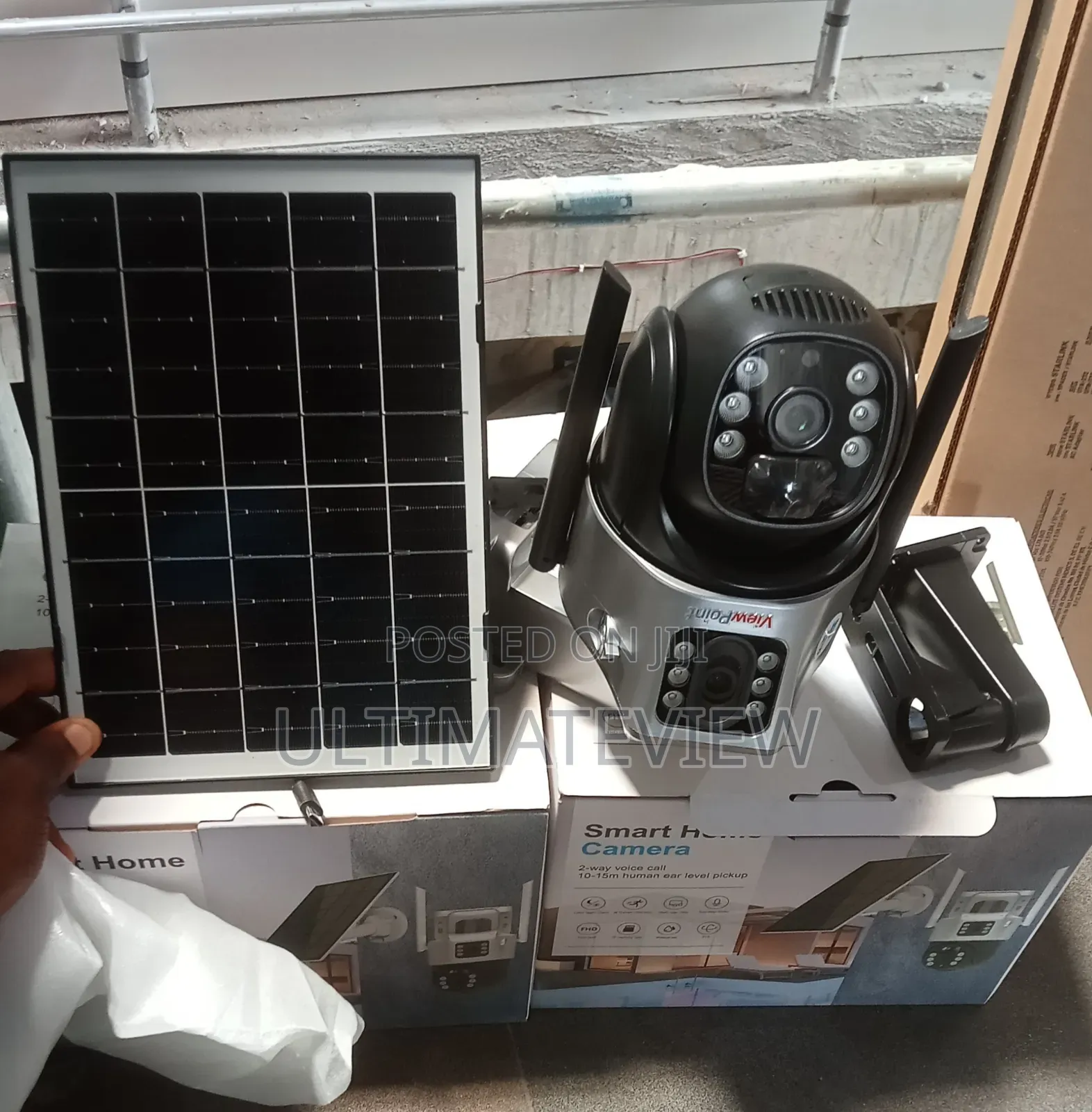 Smart Solar Security Camera 4g Dual Lens 8mp