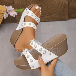 *_Pearl Chic Wedge_* Size : 37-42_*Lcolors -Black,Wine,White
