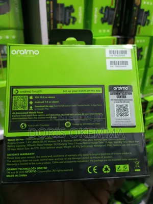 Oraimo Watch 5r Pro – 1.43" Amoled Smartwatch (Wireless Hd Calling)