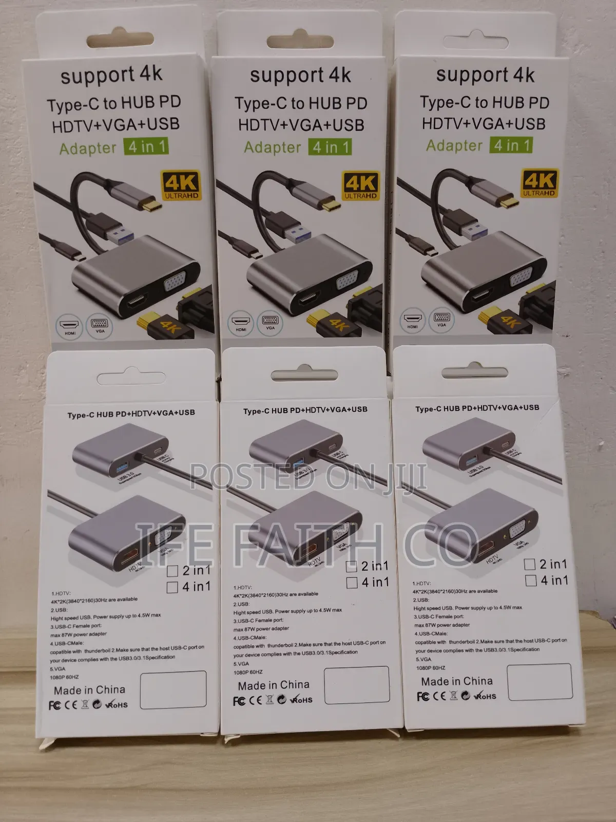 Type C 4 in 1 Adapter