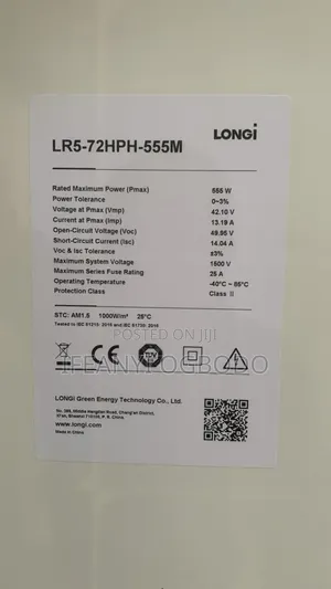 Longi Solar Panel 555w 144cell
