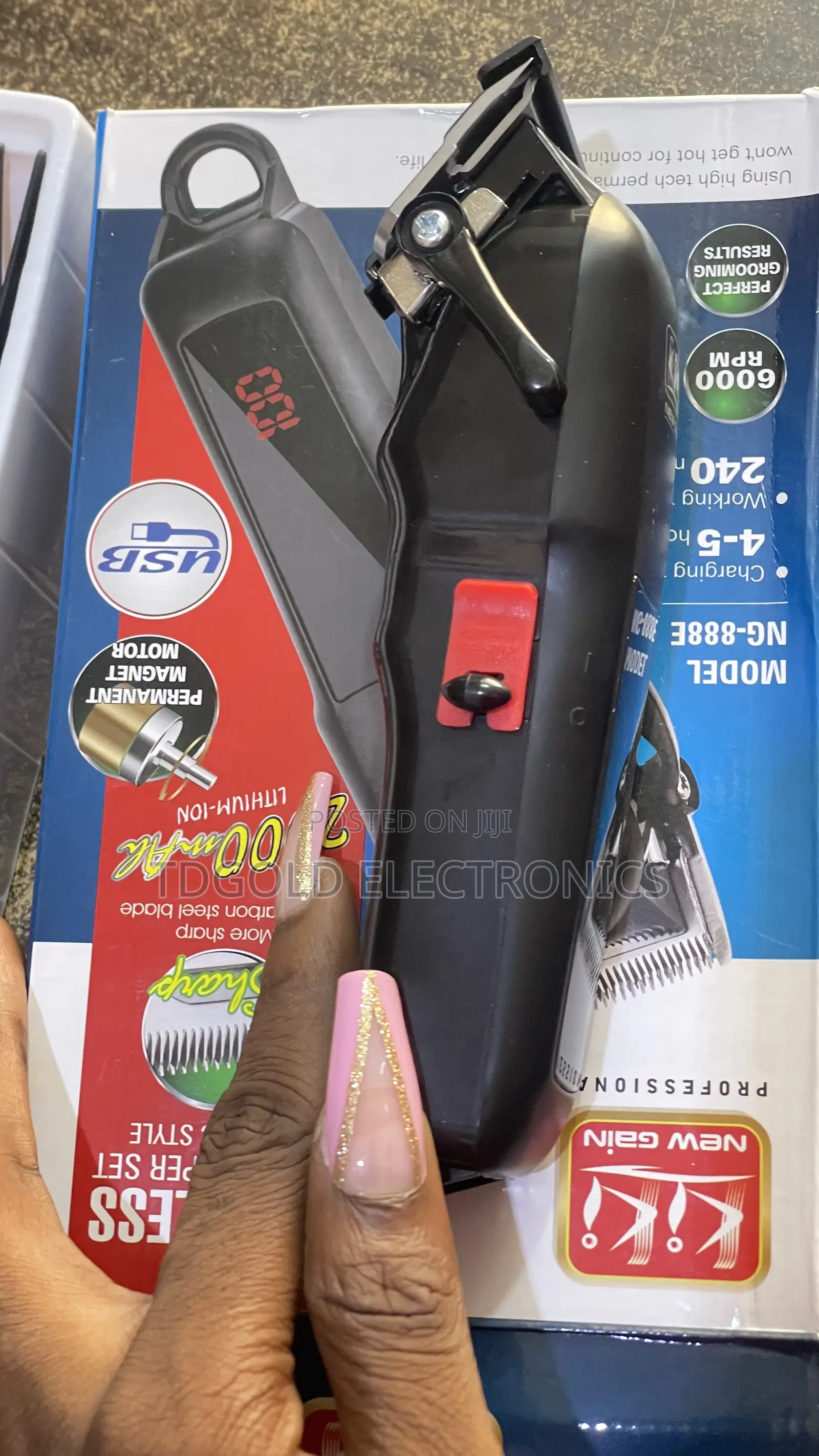 Kiki Cordless Rechable Hair Clipper
