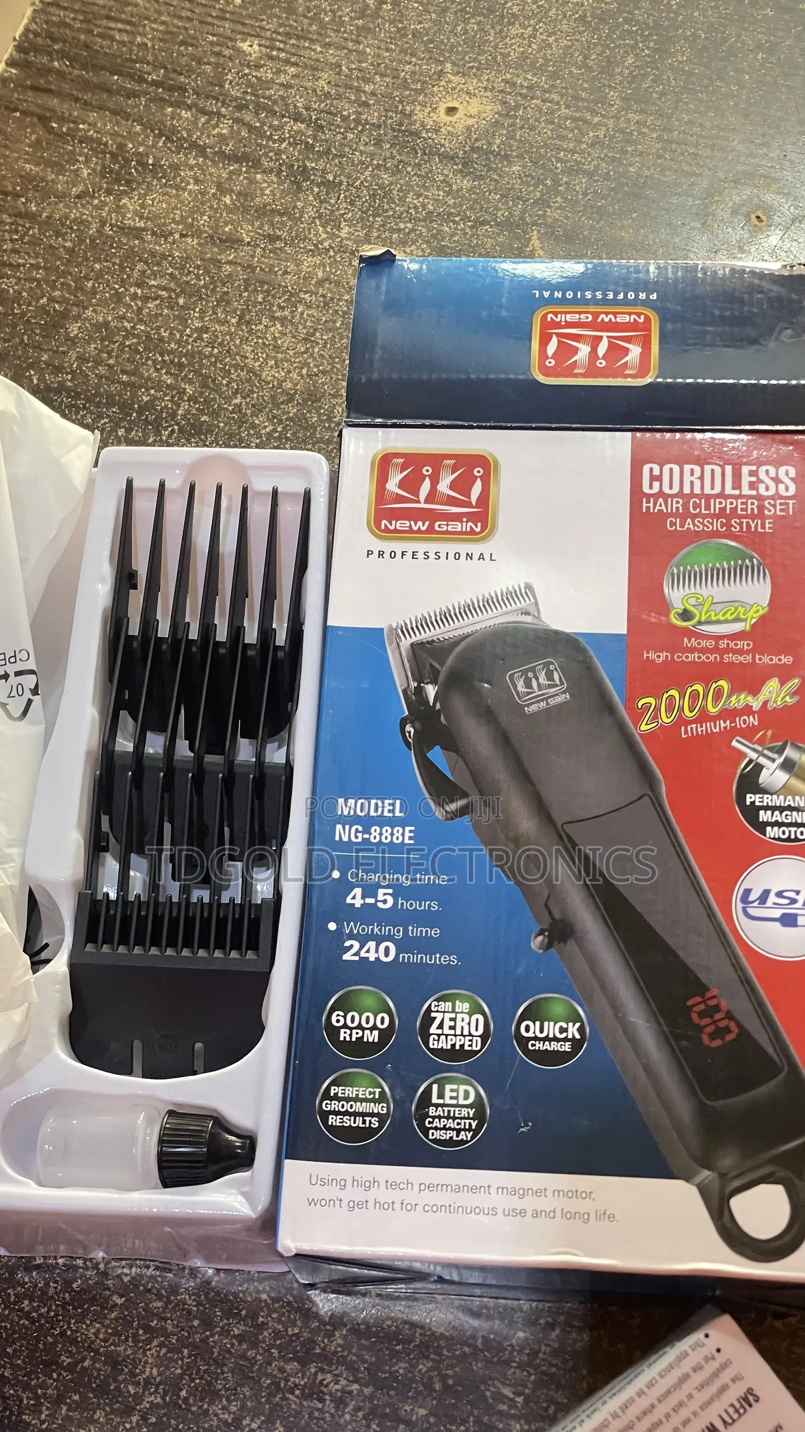 Kiki Cordless Rechable Hair Clipper