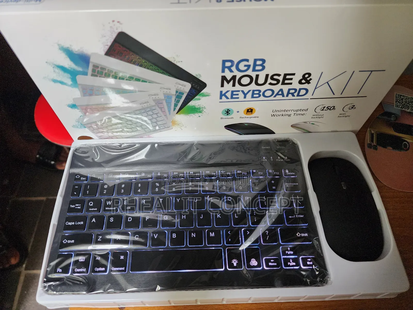 Mini Rechargeable Keyboard and Mouse With Backlight