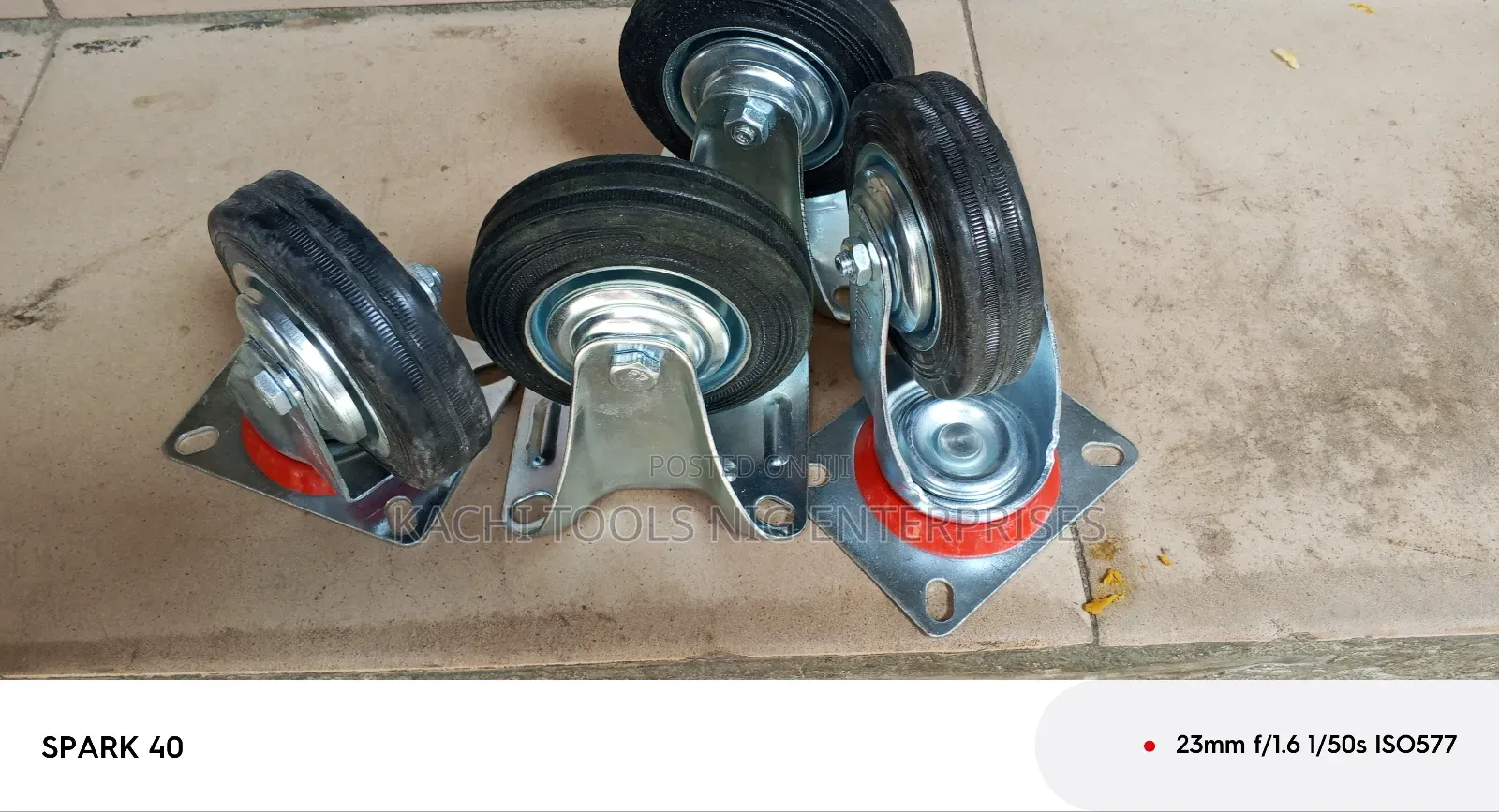 Set 4" Trolley Tyre