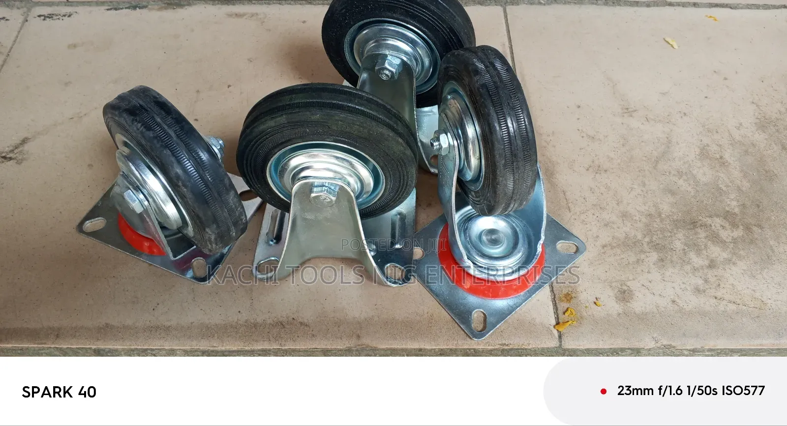 Set 4" Trolley Tyre