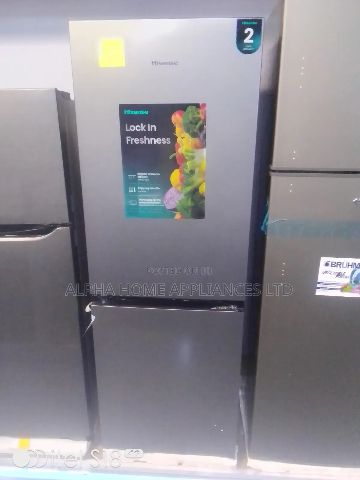 Hisense Refrigerator 230l Silver Colour