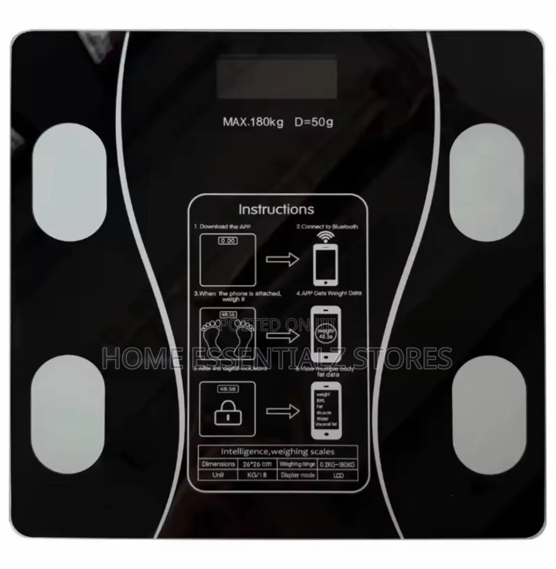 Bluetooth Body Composition Scale - Personal Bathroom Scale