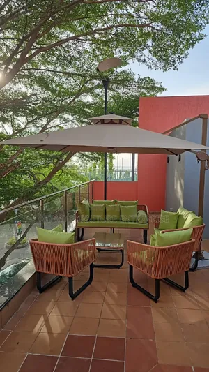 Modern Outdoor Patio Sofa Set With Umbrella