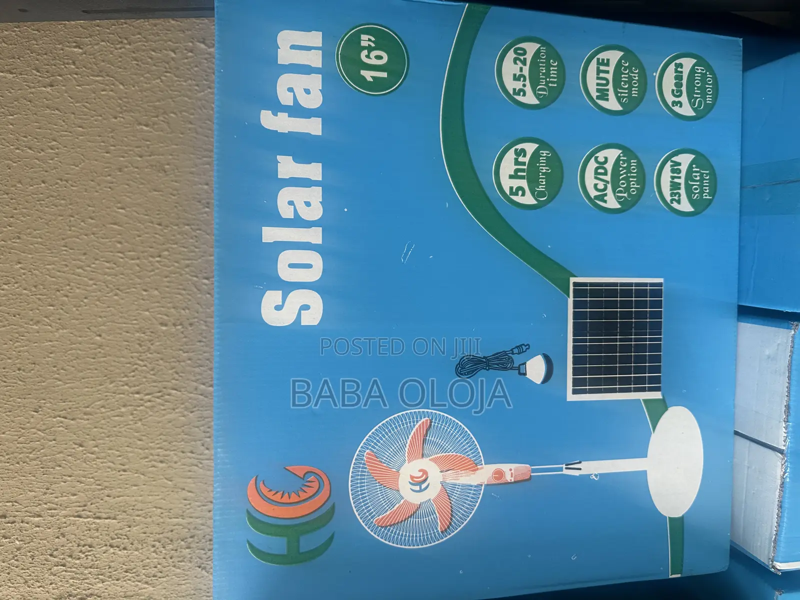  Solar Standing Fan With Panel Bulbs – No Light? No Problem!