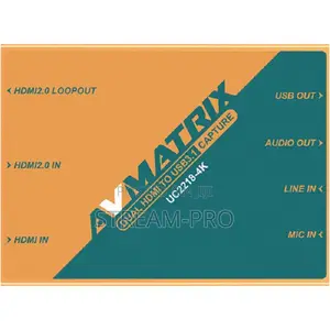 Avmatrix Dual Hdmi to Usb-C 3.1 Video Capture Device
