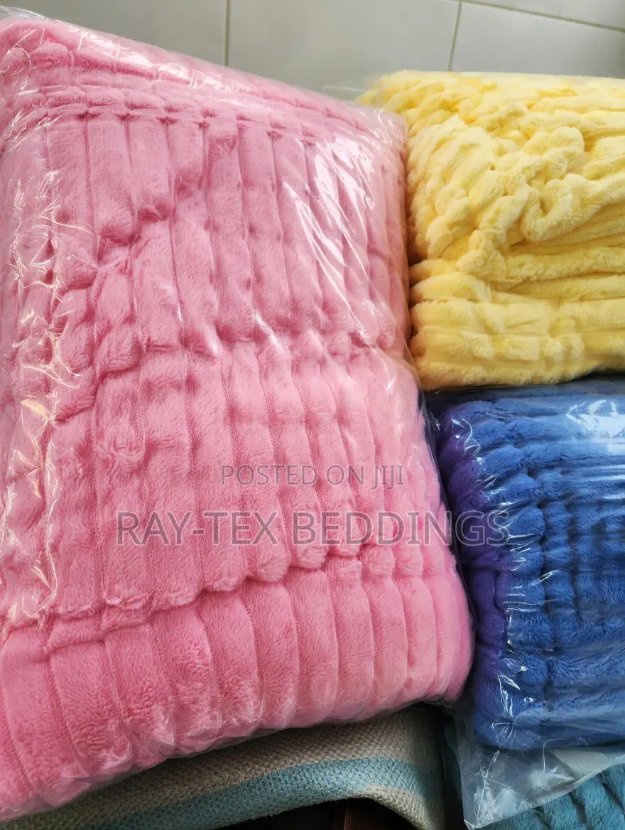 Soft Baby Pink Plush Blanket