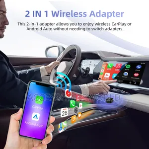 2-in-1 Universal Wireless Carplay Android Auto Adapter