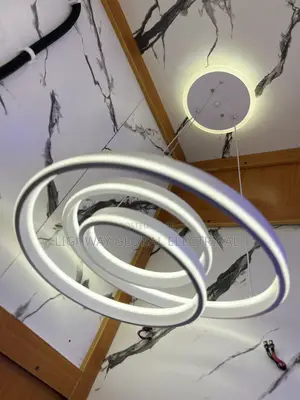 Simple Led Coil Chandelier