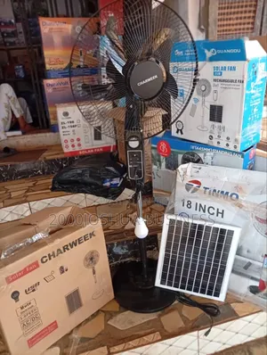 Solar Fan With Panel And Bulb