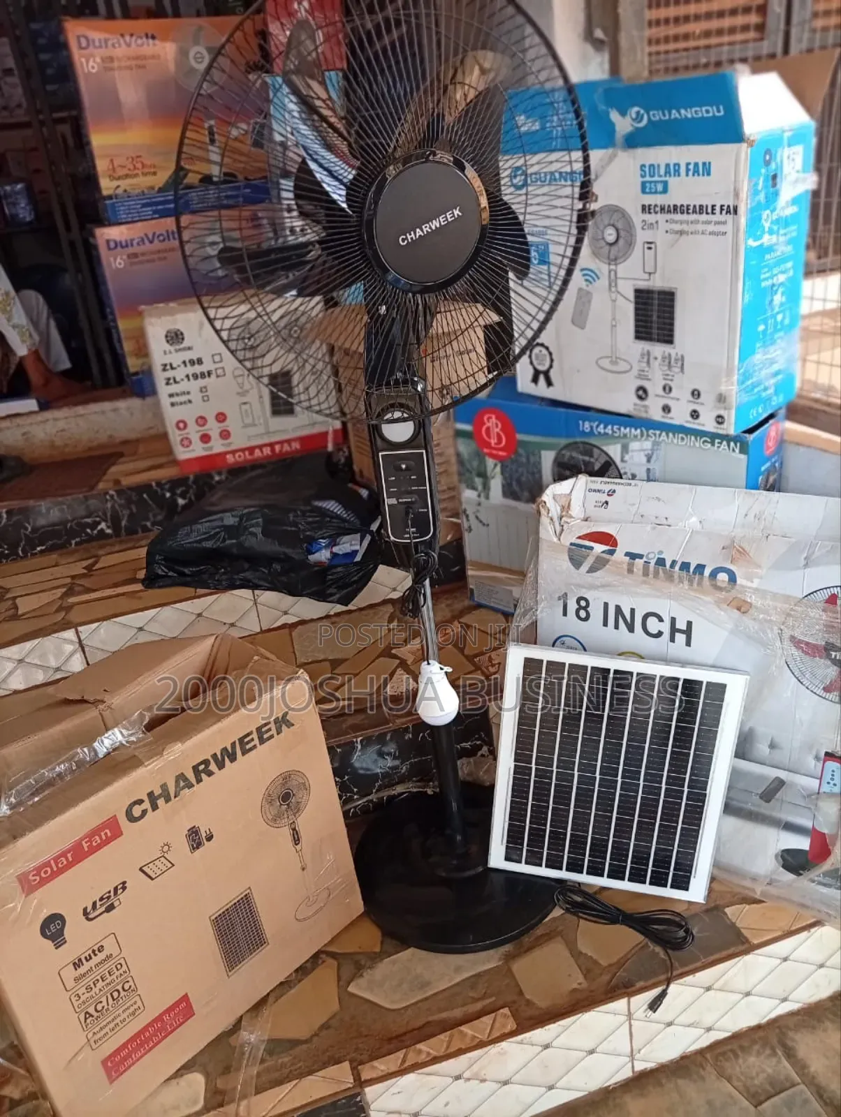 Solar Fan With Panel And Bulb