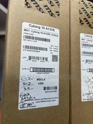 New Laptop MSI Cyborg 15 32GB Nvidia SSD 512GB