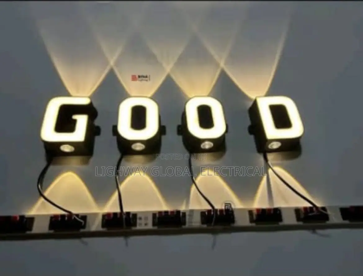 Alphabet Outdoor Wall Light