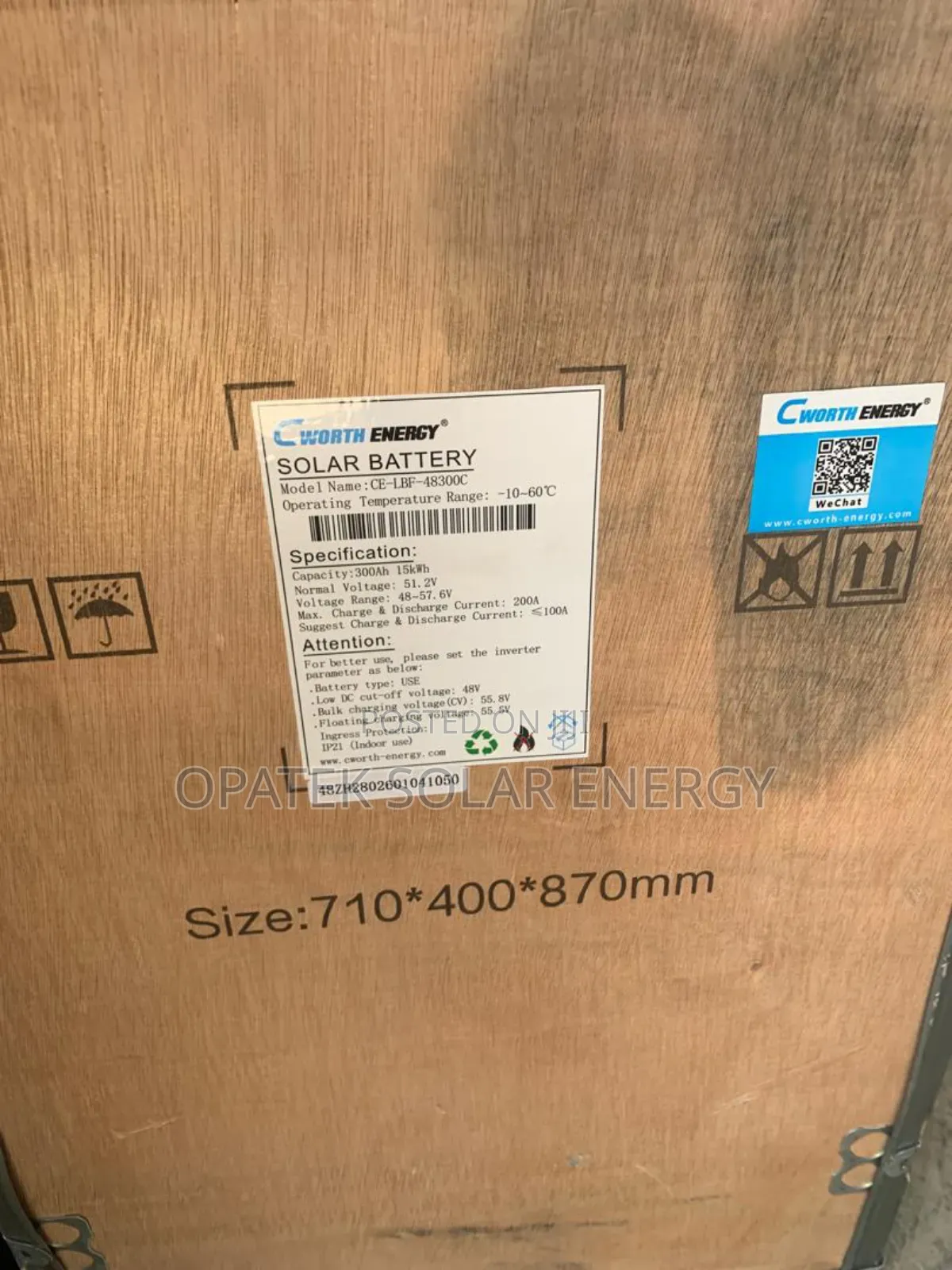 C Worth Lithium Battery 15kwh 48v