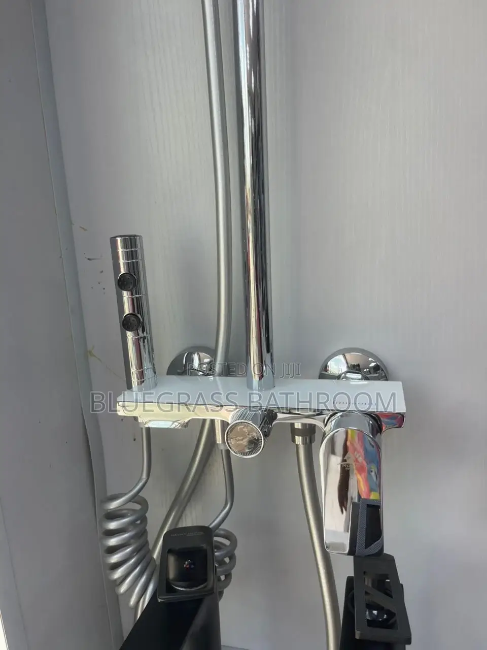 Chrome Standing Shower