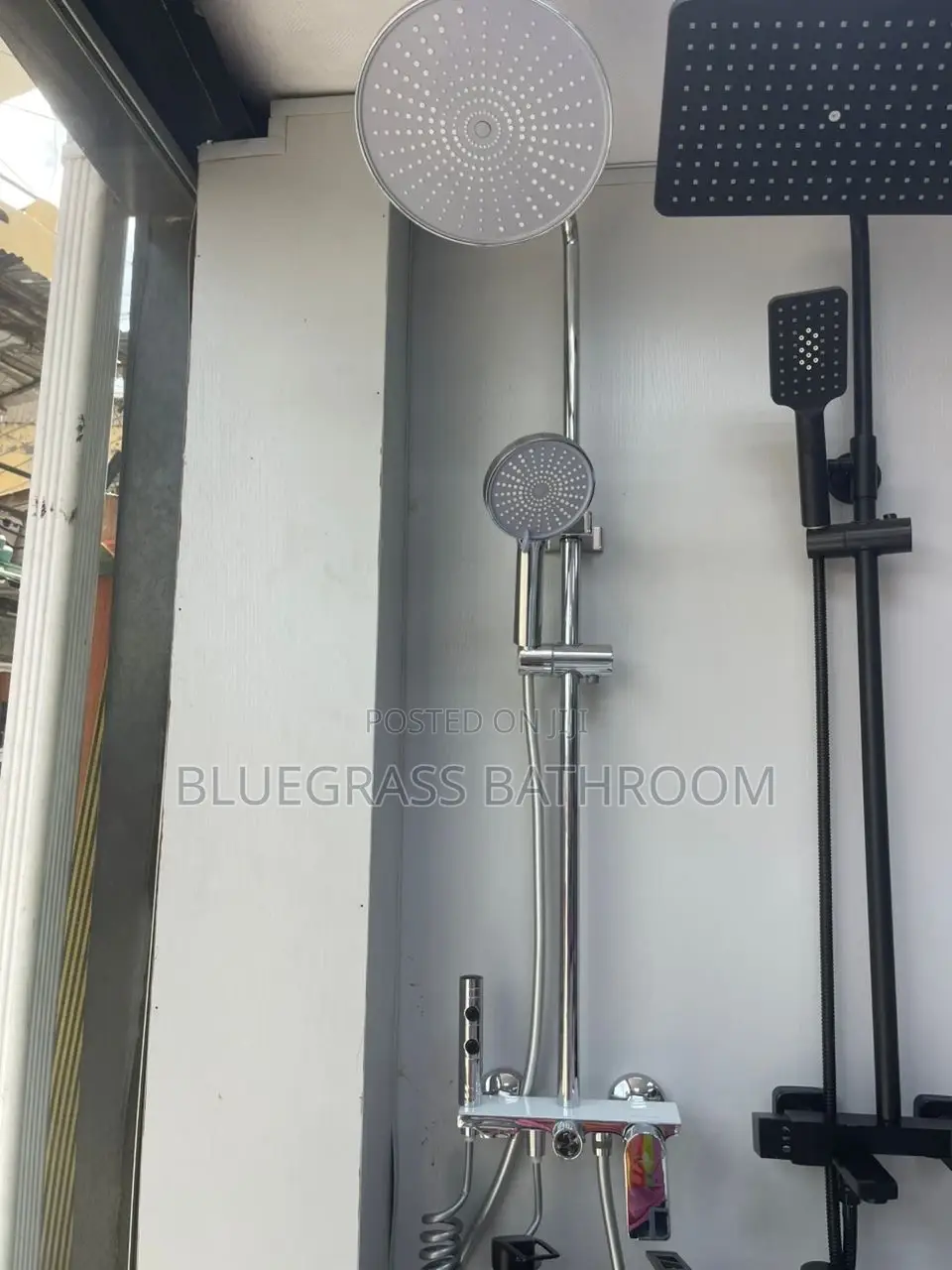 Chrome Standing Shower
