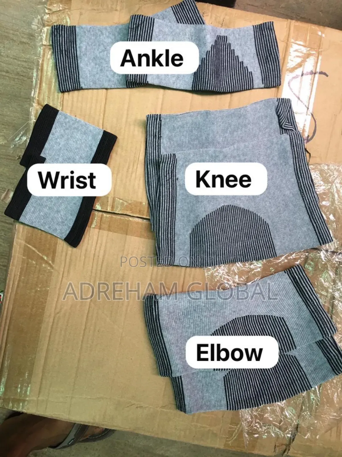 8pc Protective Brace Support Set(Knee,Ankle,Elbow and Wrist)
