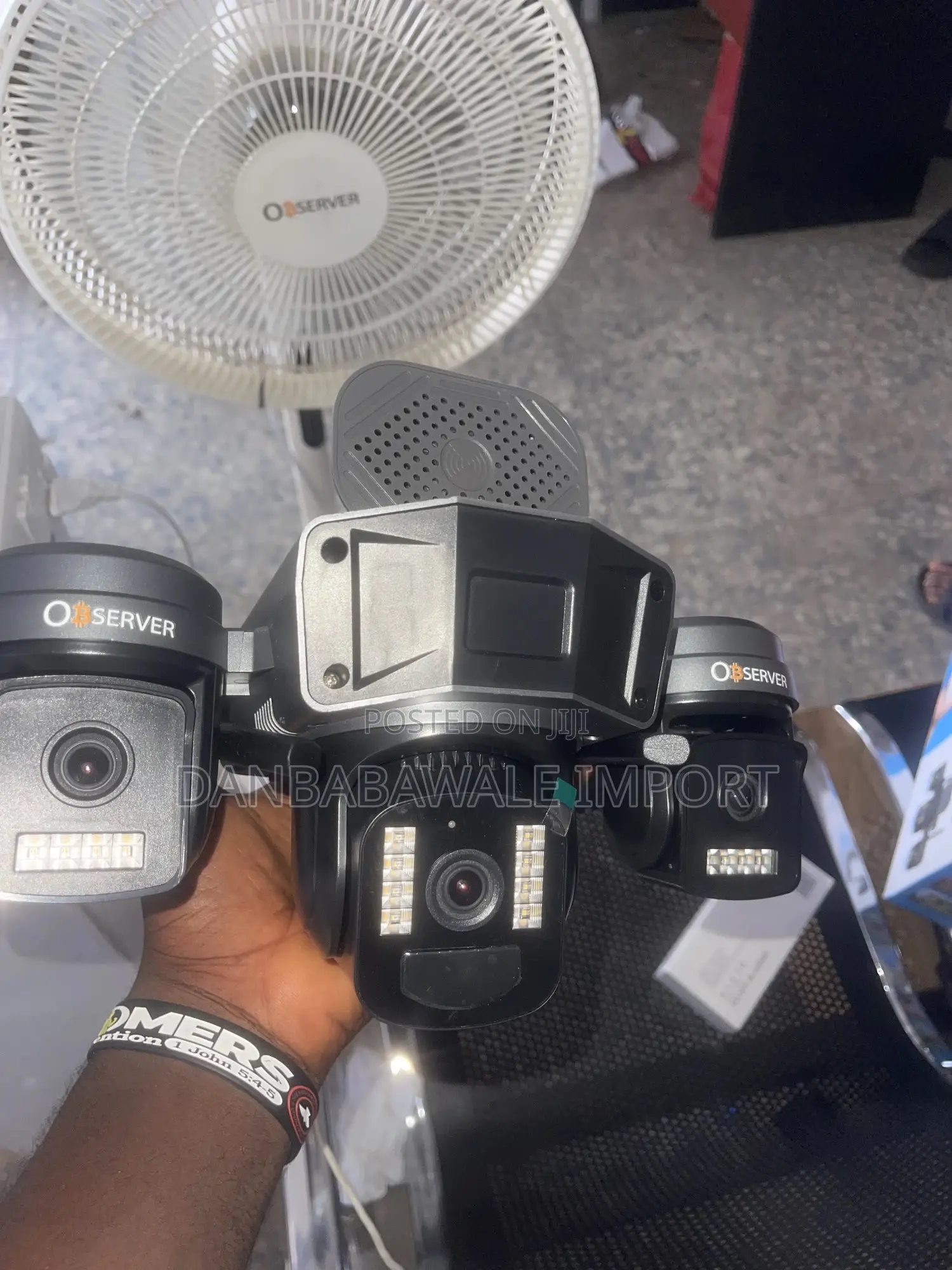 Observer 4g Three Lens Solar CCTV Camera Triple Lens