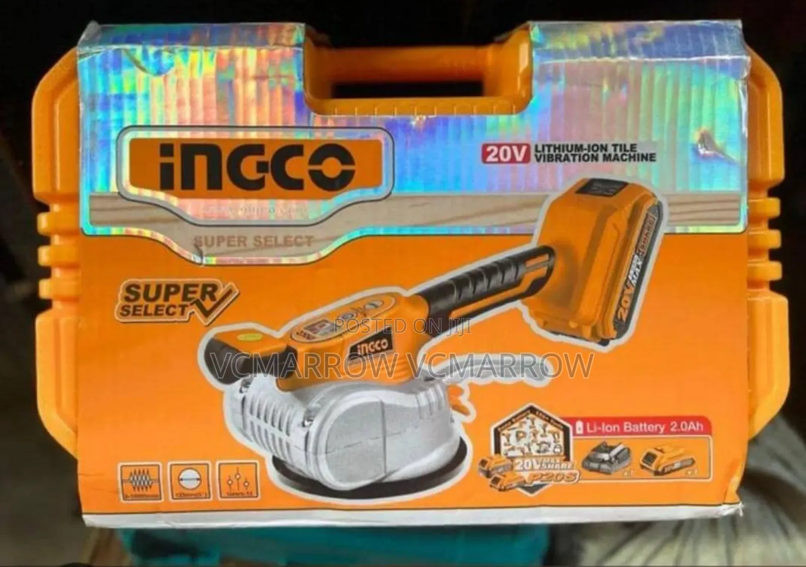 Ingco 20v Cordless Tile Vibration Machine