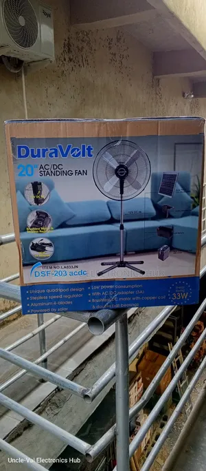 Duravolt 20" Dc Solar/Inverter Fan