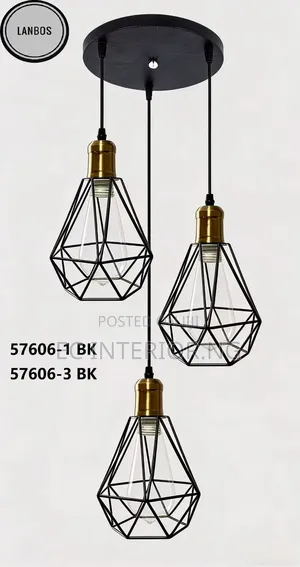 Retro Pendant Lamp Iron Frame
