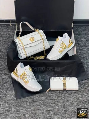 Turkish Versace Complete Set of Shoe, Bag and Mini Purse