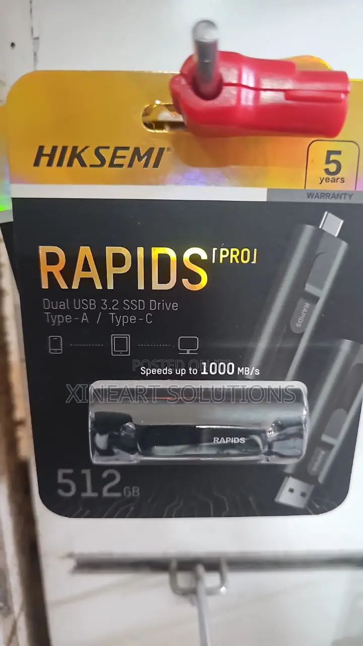 Hiksemi Rapids Pro Dual USB 3.2 SSD Drive 512gb