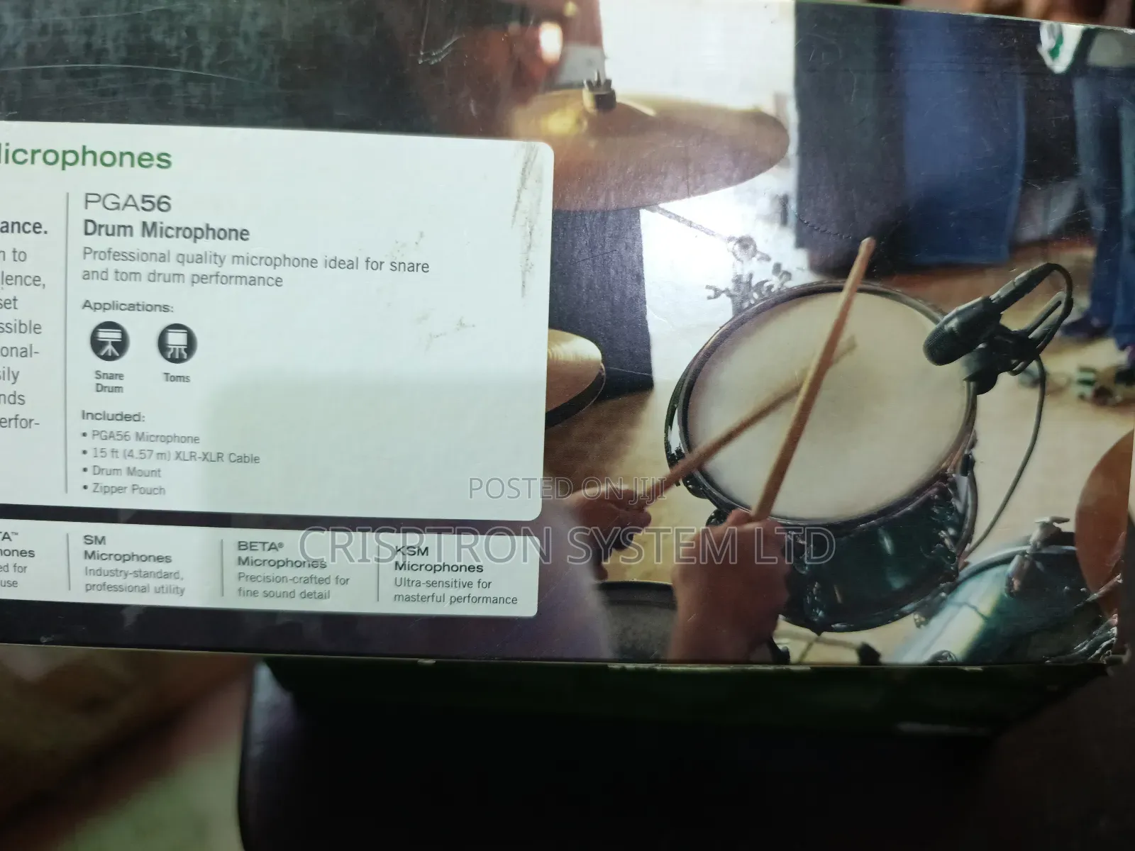 Original Pga56 Shure Snare/Tom Microphone
