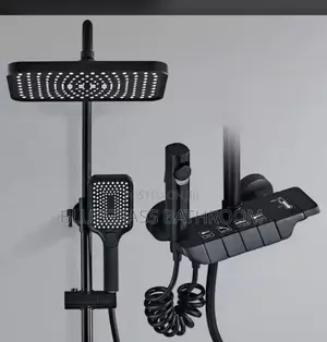 Black Standing Shower