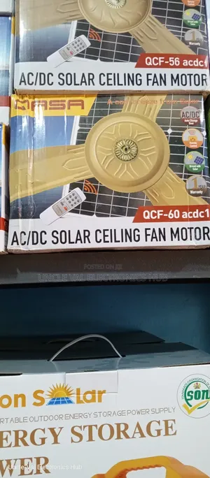 Qasa 60" Ac/Dc1 Solar Ceiling Fan