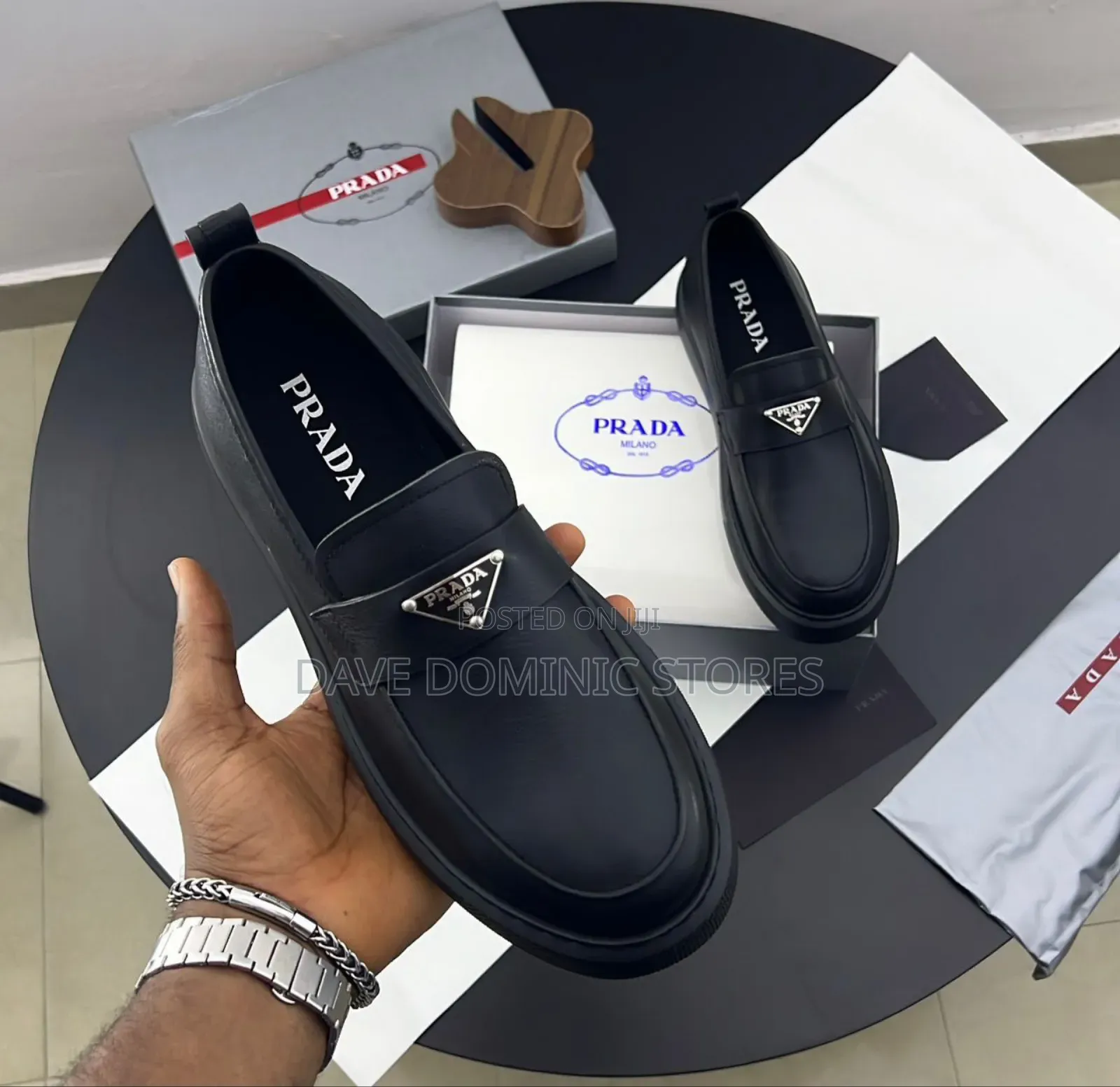 Black Prada Loafers Available Now