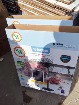 SPL Solar Rechargeable Fan 16 Inches