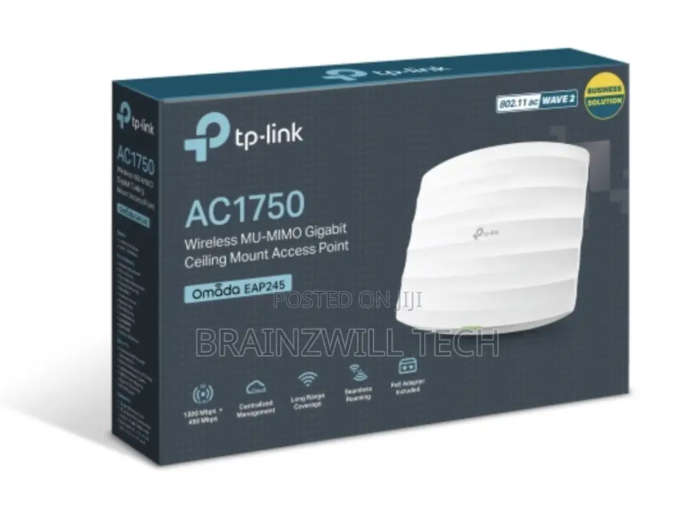Tp-Link Eap245 | Ac1750 Wireless Mu-Mimo Gigabit Ceiling Mount Access