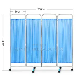 Lightweight 4 Folding Ward Screen for Portable Privacy