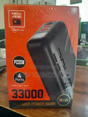 New Age 33,000mah Powerbank -Turbo Ultra 11