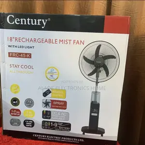 18” Century Rechargeable Mist Fan 3yrs Company Waranty