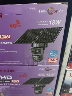 4g Solar PTZ Ubox App 2solar Panels Aov Camera 8mp Camera