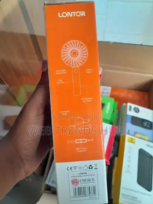 Lontor Rechargeable Mini Fan (Ctl-Mf012-4) - 3 Speed Control